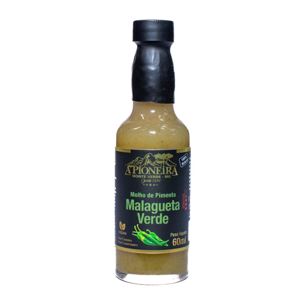 Molho de Pimenta Malagueta Verde 60ml