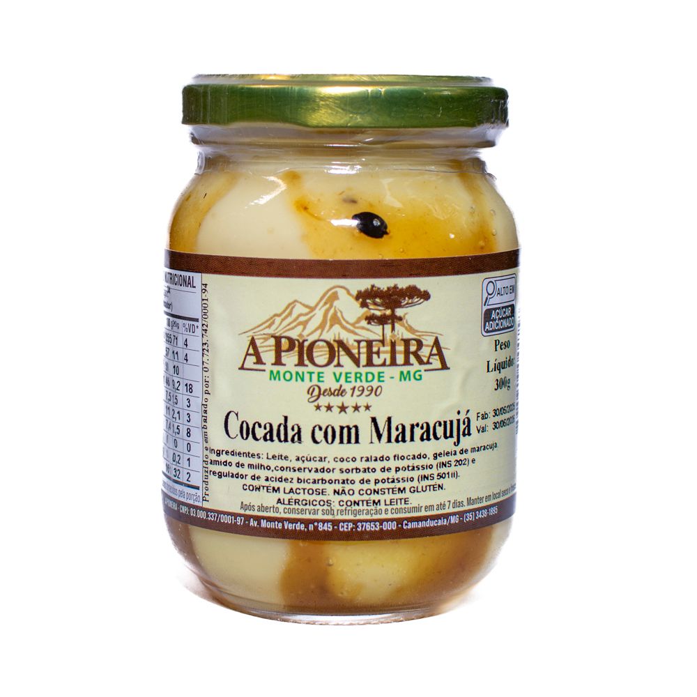 Cocada a Pioneira Maracujá 300g