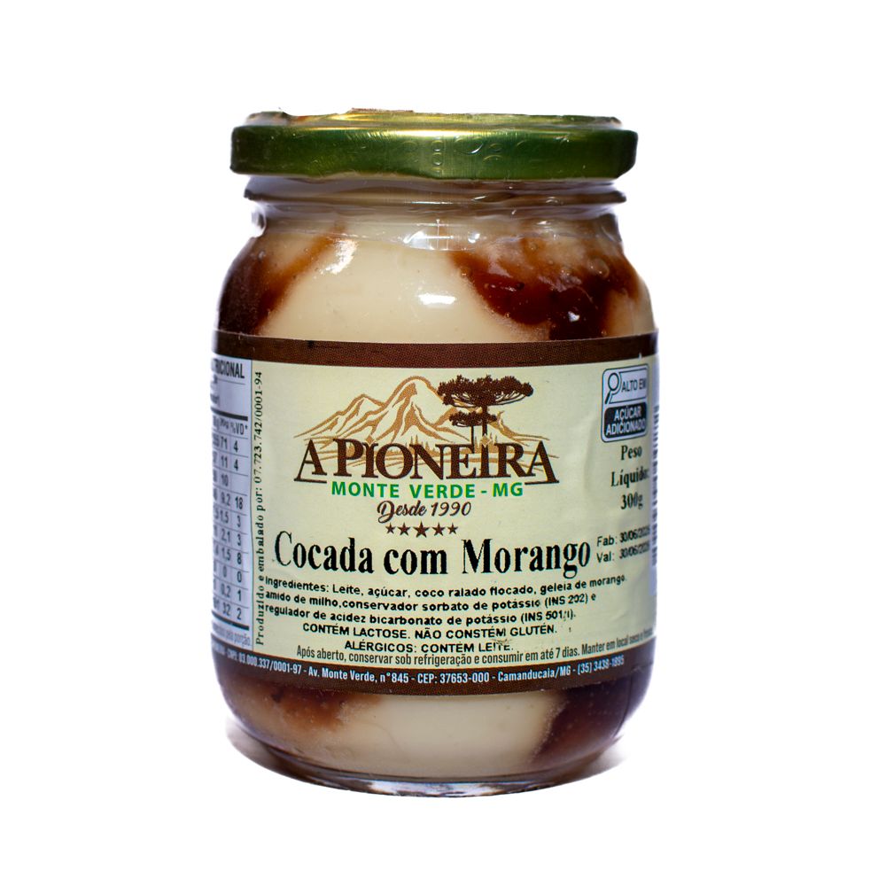 Cocada a Pioneira Morango 300g