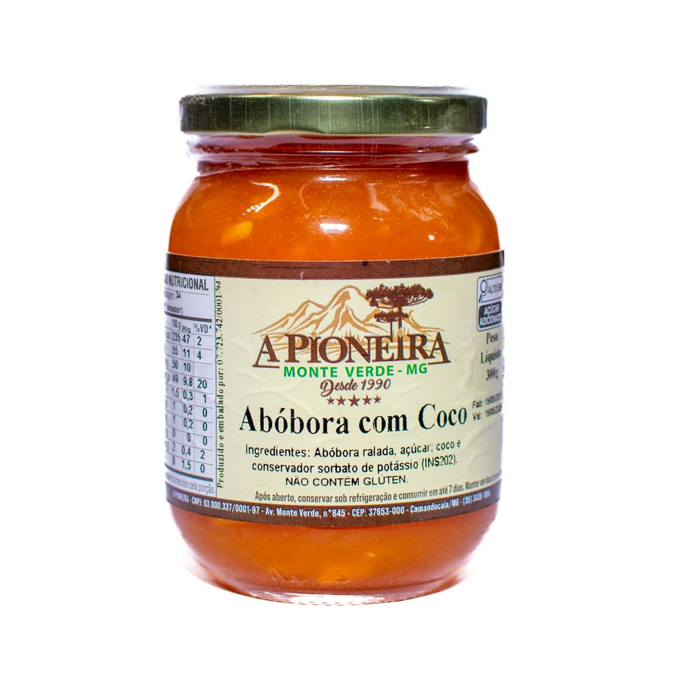 Doce de Abóbora Cremosa com Coco 300g