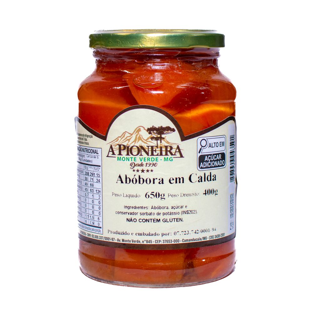Doce de Abóbora em Calda 650g