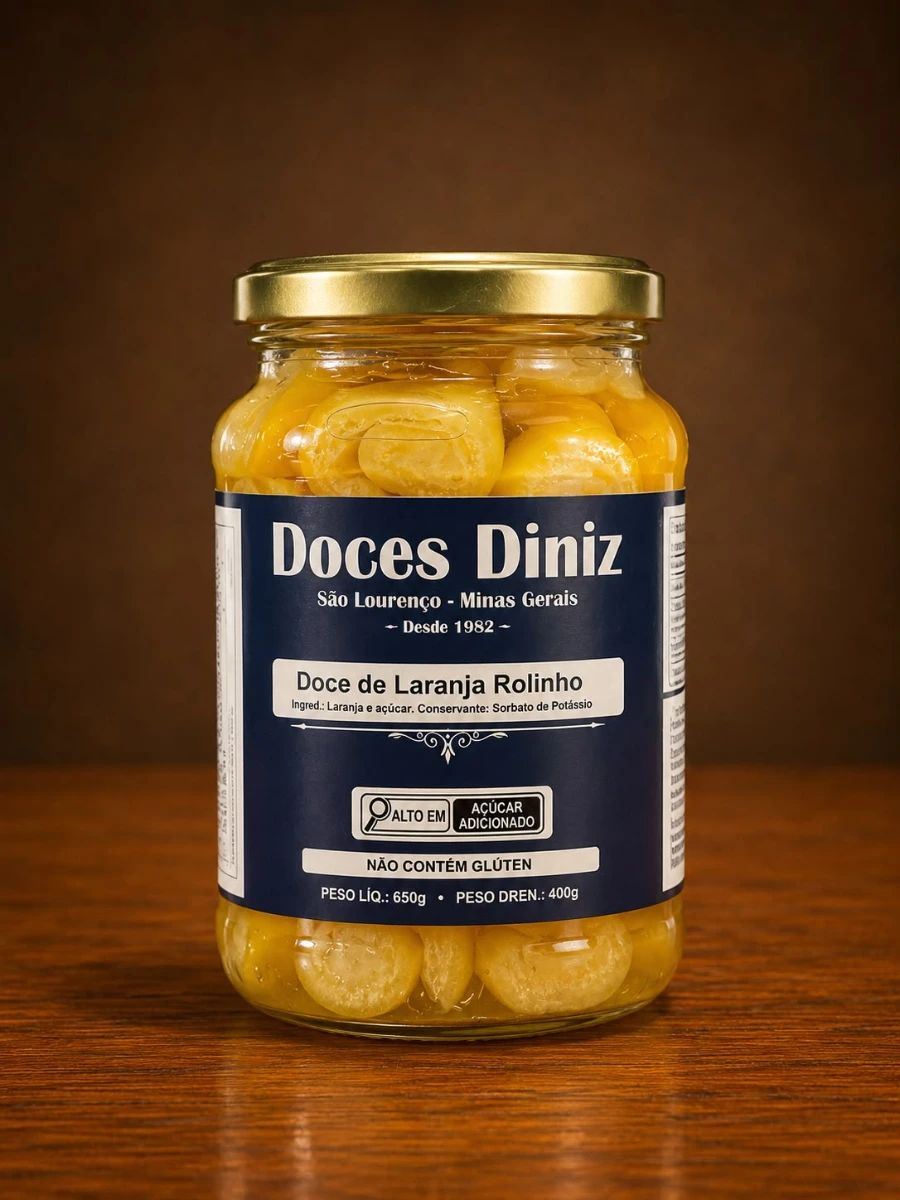 Doce De Laranja Rolinho 650g