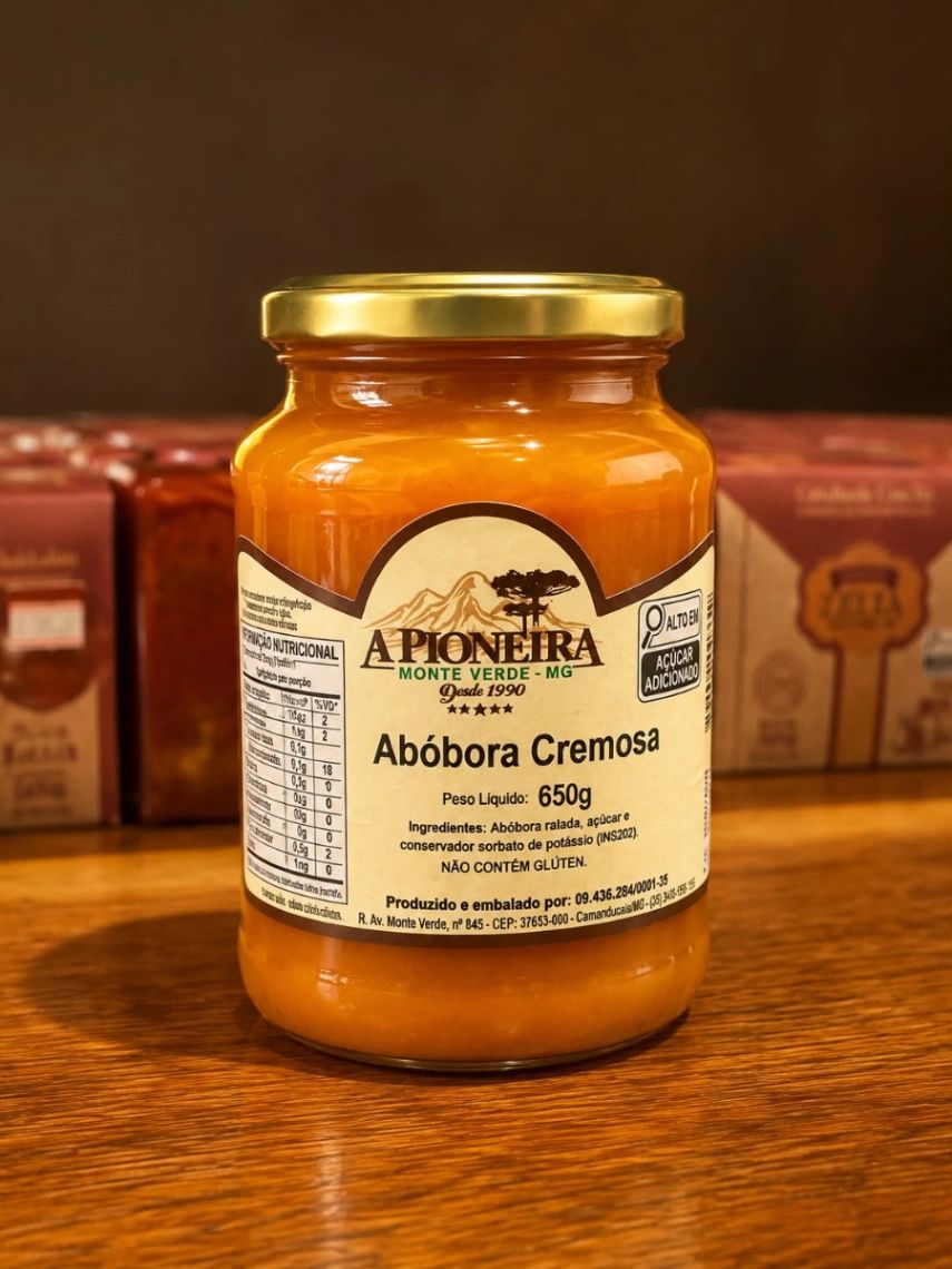 A Pioneira Abóbora Cremosa 650g