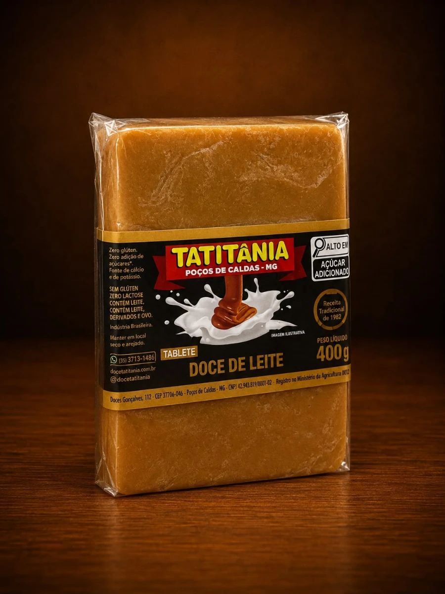 Barra De Doce De Leite 400g