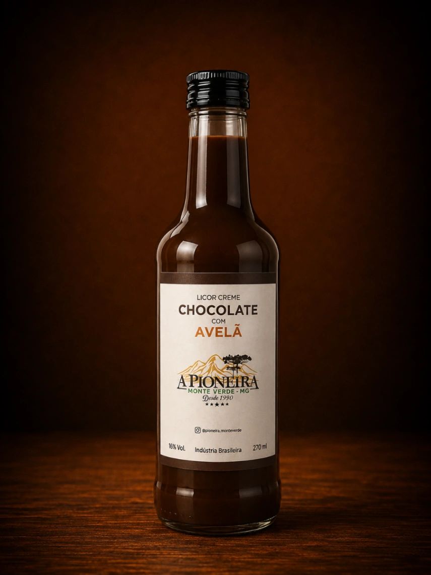 A Pioneira Licor Creme Chocolate Com Avelã 270ml