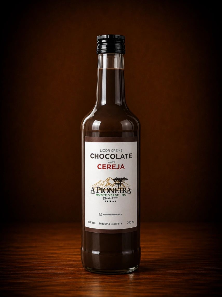 A Pioneira Licor Creme Chocolate Com Cereja700ml
