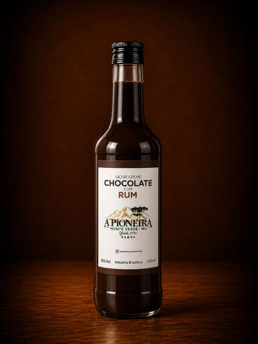 A Pioneira Licor Creme Chocolate Com Rum 700ml