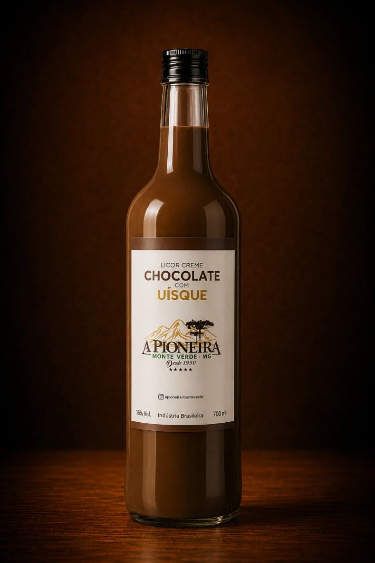 A Pioneira Licor Creme Chocolate Com Uísque 700ml