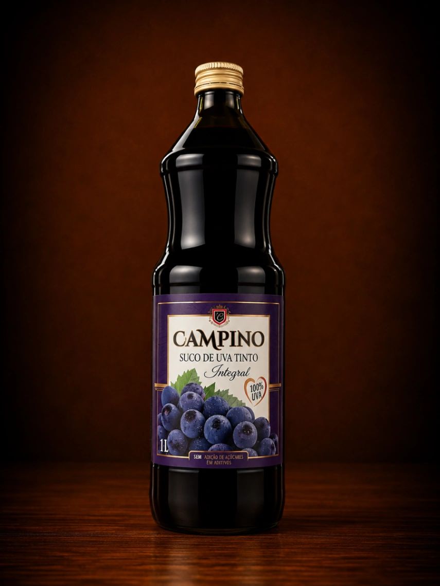 Campino Suco Uva Tinto 1L