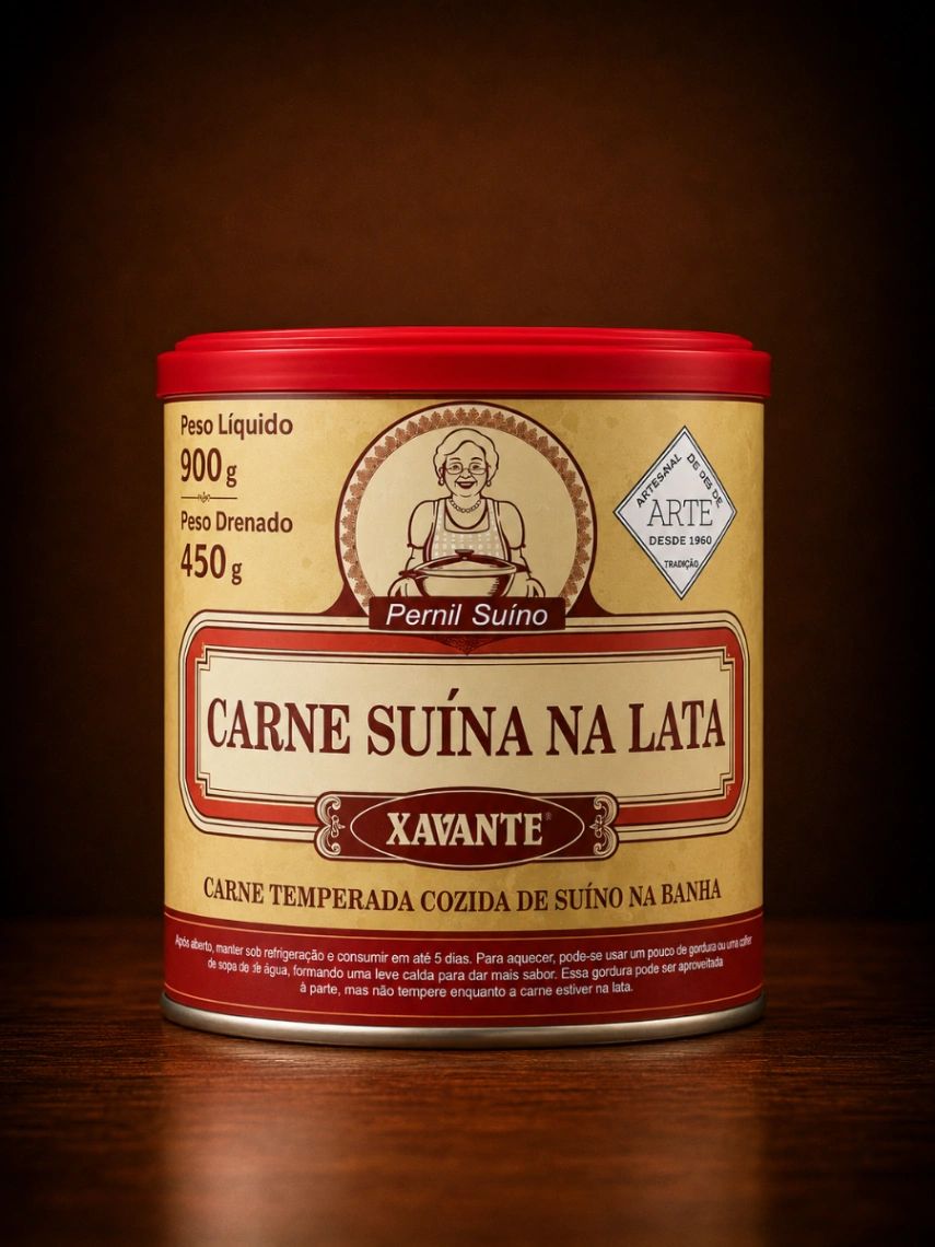 Carné Suína na Lata Xavante 450g