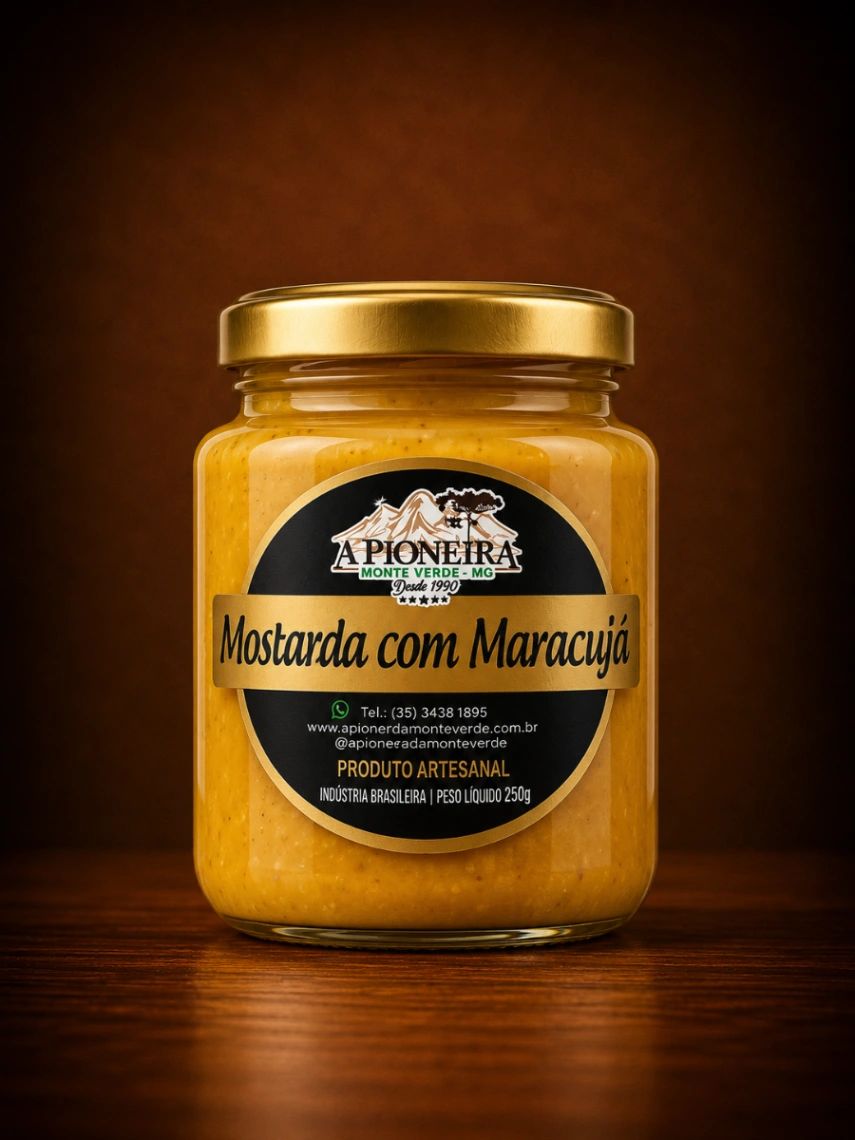 A Pioneira Mostarda Com Maracujá 250g