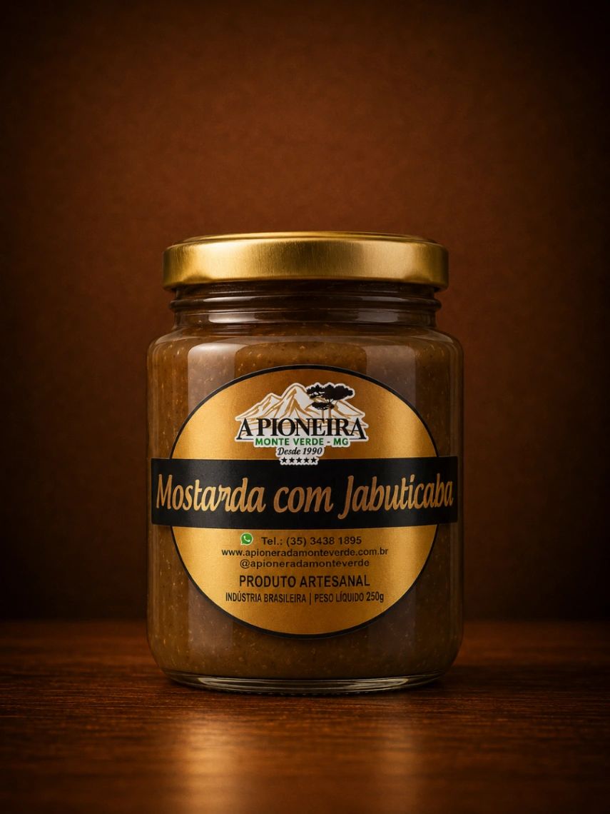 A Pioneira Mostarda Com Jabuticaba 250g