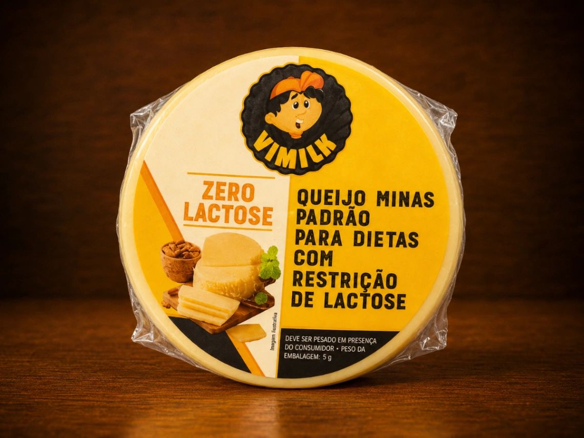 QUEIJO MINAS PADRÃO PARA DIETAS COM RESTRIÇÃO DE LACTOSE 500g
