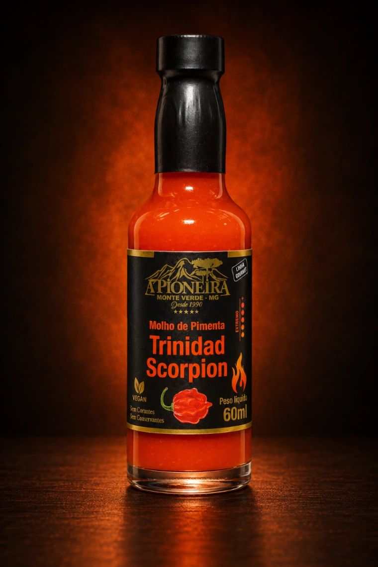 Molho de Pimenta Trinidad Scorpion 60ml