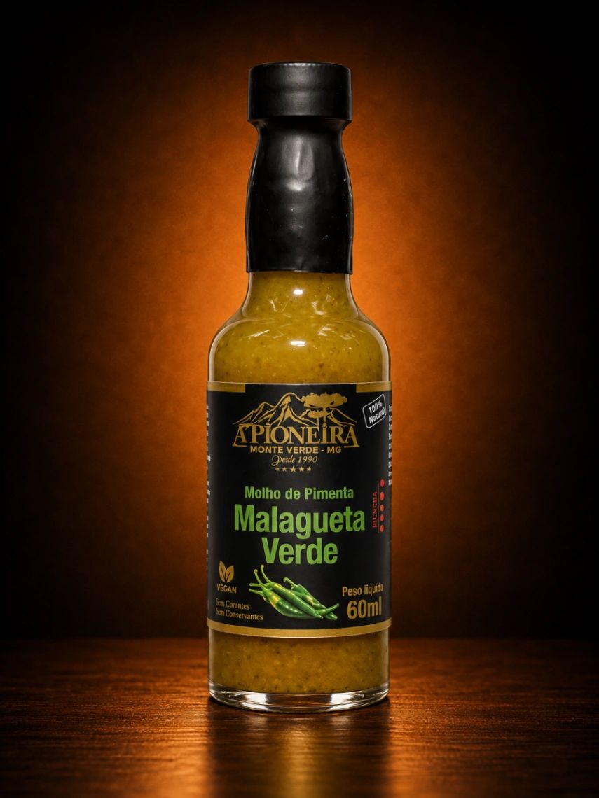 Molho de Pimenta Malagueta Verde 60ml