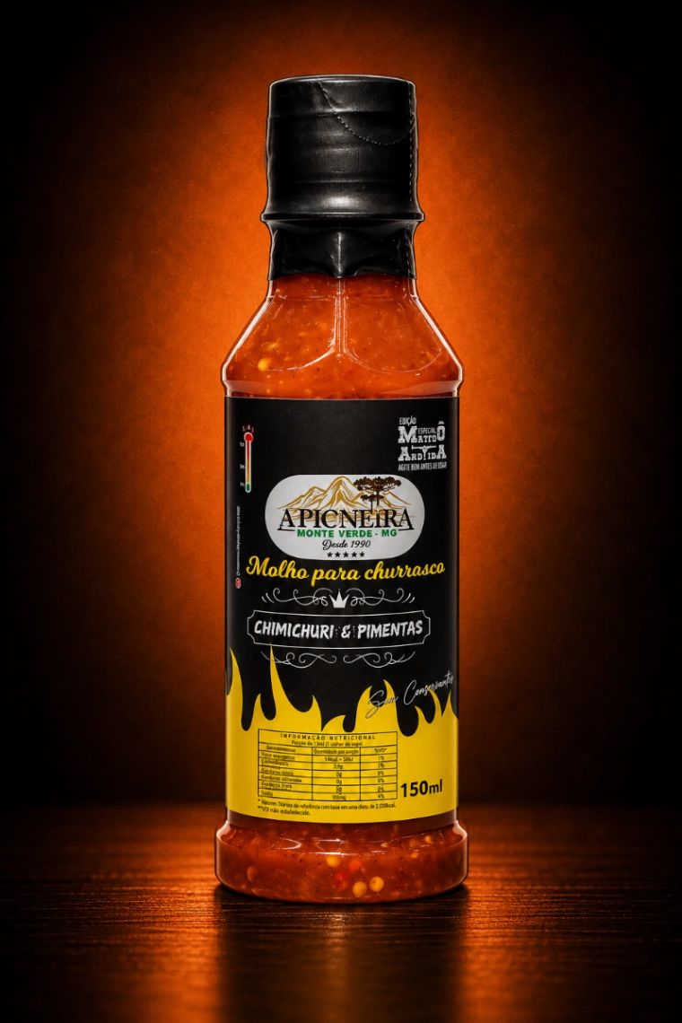 Molho de Pimenta Chimichurri e Pimentas 150ml
